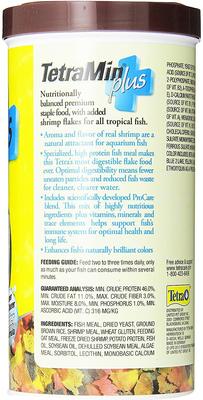 Show full view: Tetra Min Plus Tropical Flakes Fish Food, 7.06-oz jar slide 2 of 9