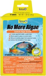 Tetra No More Algae Controls Algae Growth for Water Clarity, 8 count