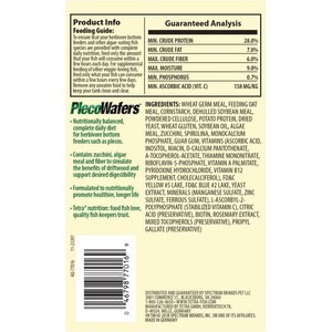 Tetra PlecoWafers Complete Diet for Algae Eaters Fish Food, 3.03-oz bag