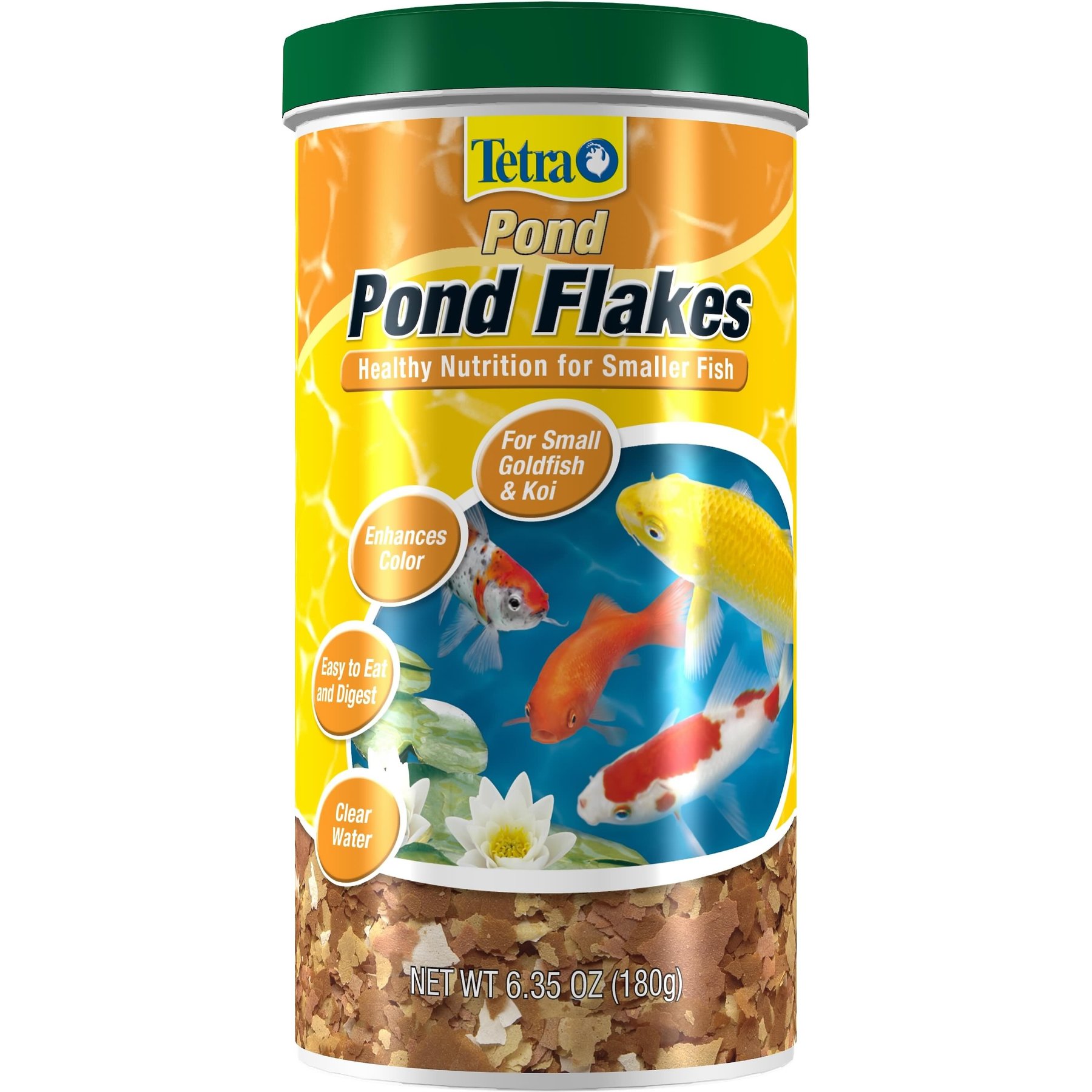 Tetra Pond Flakes Small Fish Food, 6.35-oz jar, bundle of 2