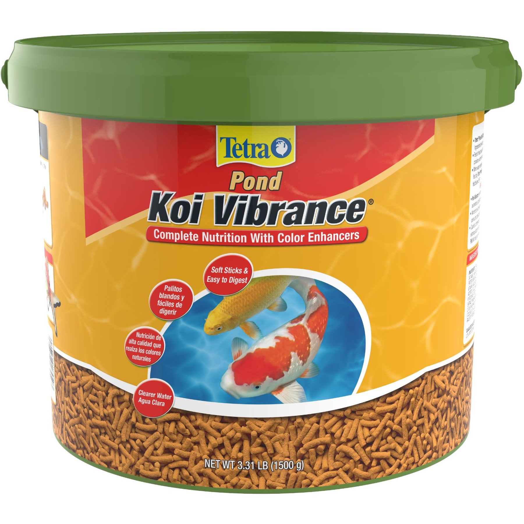 Tetra Pond Koi Vibrance Color Enhancing Koi & Goldfish Food, 3.08-lb