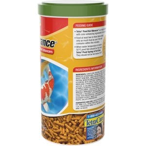 Tetra Pond Koi Vibrance Color Enhancing Sticks Koi & Goldfish Food, 4.94-oz jar