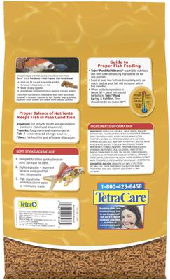 Show full view: Tetra Pond Koi Vibrance Color Enhancing Sticks Koi & Goldfish Food, 5.18-lb bag slide 2 of 10