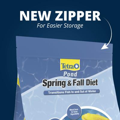 Show full view: Tetra Pond Spring & Fall Diet Transitional Fish Food, 3.08-lb bag slide 8 of 10