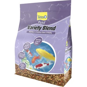 Tetra Pond Variety Blend Color & Vitality Enhancing Koi & Goldfish Fish Food, 1.32-lb bag