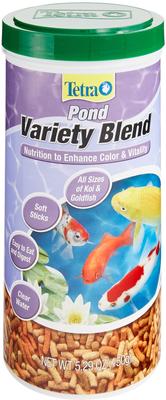 Show full view: Tetra Pond Variety Blend Color & Vitality Enhancing Koi & Goldfish Fish Food, 5.29-oz jar slide 1 of 9