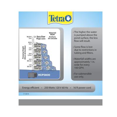 Show full view: Tetra Pond Waterfall Pump, 3150-gph slide 2 of 9