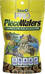 Tetra PRO PlecoWafers Complete Diet for Algae Eaters Fish Food, 5.29-oz bag