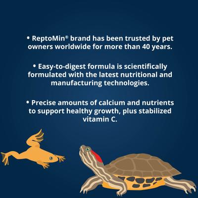 Show full view: Tetra ReptoMin Floating Sticks Turtle & Amphibian Food, 2.64-lb bucket slide 9 of 11