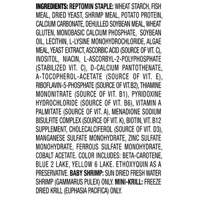 Show full view: Tetra ReptoMin 3-In-1 Select-A-Food Aquatic Turtle Food, 1.55-oz jar slide 4 of 9