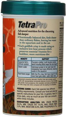 Show full view: Tetra TetraPro Goldfish Crisps Fish Food, 3.03-oz slide 2 of 8