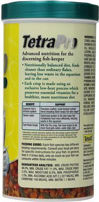 Show full view: Tetra TetraPro Tropical Crisps Fish Food, 6.7-oz slide 2 of 7