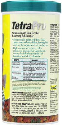 Show full view: Tetra TetraPro Tropical Fish Color Crisps Fish Food, 7.41-oz, bundle of 2 slide 2 of 6