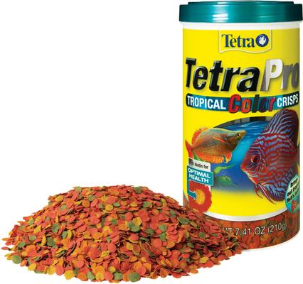 Show full view: Tetra TetraPro Tropical Fish Color Crisps Fish Food, 7.41-oz slide 5 of 8