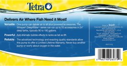 Tetra Whisper Air Pump for Deep Water Aquariums, Size 150 slide 2 of 7