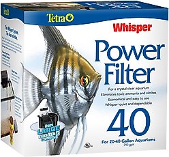 Tetra Whisper Aquarium Power Filter, 20-40 gal