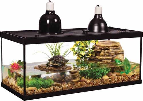 Show full view: Tetrafauna Aquatic Turtle Deluxe Aquarium Kit, 20-gal + Aquatic Reptile Heater, 100-watt slide 2 of 10