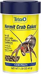 Tetrafauna Hermit Crab Cakes Pellet Land Crab Food, 1.58-oz jar