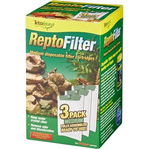 Tetrafauna ReptoFilter Cartridges Replacements, 3 Count, Medium, 90 GPH