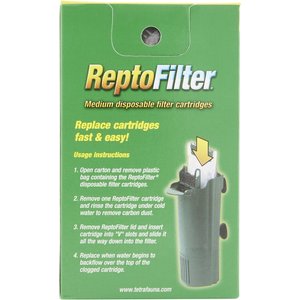 Tetrafauna ReptoFilter Cartridges Replacements, 3 Count, Medium, 90 GPH
