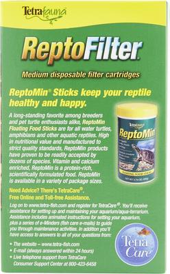 Show full view: Tetrafauna ReptoFilter Cartridges Replacements, 3 Count, Medium, 90 GPH slide 4 of 11