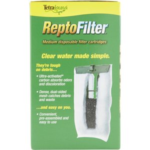 Tetrafauna ReptoFilter Cartridges Replacements, 3 Count, Medium, 90 GPH