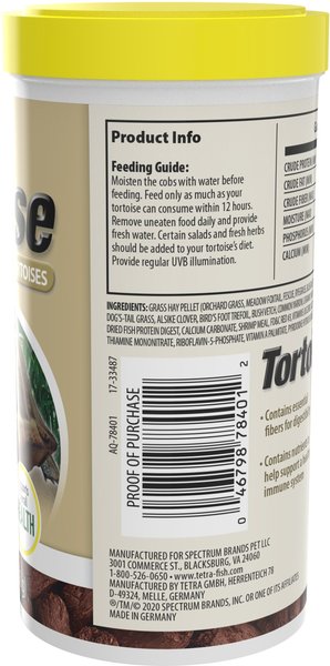 Tetrafauna Tetra Tortoise Food, 3.52-oz jar
