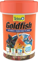 TetraFin Flakes Goldfish Food, 0.42-oz jar
