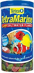 TetraMarine Saltwater Flakes Marine Fish Food, 5.65-oz jar