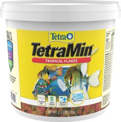 TetraMin Tropical Flakes Fish Food, 2.20-lb bucket