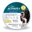 TevraPet Activate II Flea & Tick Collar for Dogs, 2 Collars (12-mos. supply)