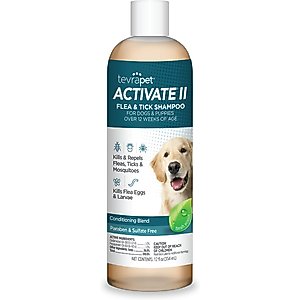TevraPet Activate II Flea & Tick Dog Shampoo, 12-fl oz bottle
