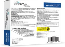 TevraPet FirstAct Plus Flea & Tick Spot Treatment for Dogs, 23 - 44lbs, 6 Doses (6 mos. supply) slide 2 of 5
