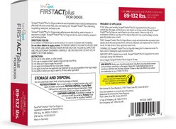 TevraPet FirstAct Plus Flea & Tick Spot Treatment for Dogs, 89 - 132lbs, 6 Doses (6 mos. supply) slide 2 of 5