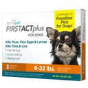 TevraPet FirstAct Plus Flea & Tick Treatment for Dogs, 6 - 22lbs, 3 Doses (3-mos. supply)