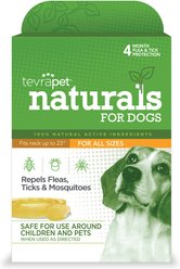 TevraPet Naturals Flea & Tick Collar for Dogs, 1 Collar (4-mos. supply)