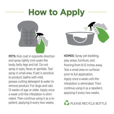 Show full view: TevraPet Naturals Flea & Tick Home & Pet Spray, 32-fl oz bottle slide 3 of 8