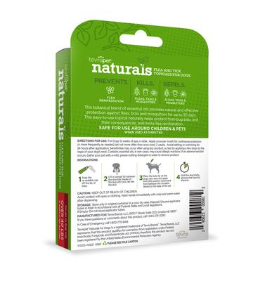 Show full view: TevraPet Naturals Flea & Tick Topicals for Dogs over 40 lbs, 3 doses slide 2 of 6