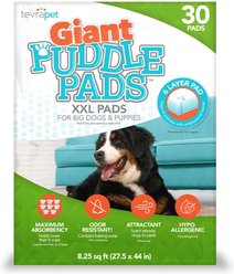 TevraPet Puddle Dog Potty Pads, XX-Large, 30 count