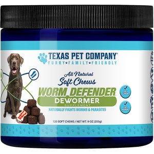 Texas Pet Company Worm Defender Soft Chews Supplement, 120 count