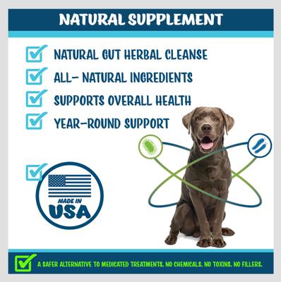 Show full view: Texas Pet Company Worm Defender Soft Chews Supplement, 120 count slide 5 of 7