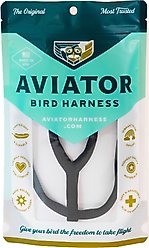 The Aviator Bird Harness & Leash, Black, XX-Large slide 1 of 7