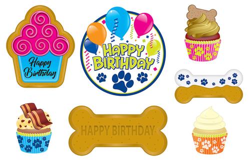 Show full view: The Beistle Company Dog Birthday Decorating Kit, 10 count slide 2 of 6
