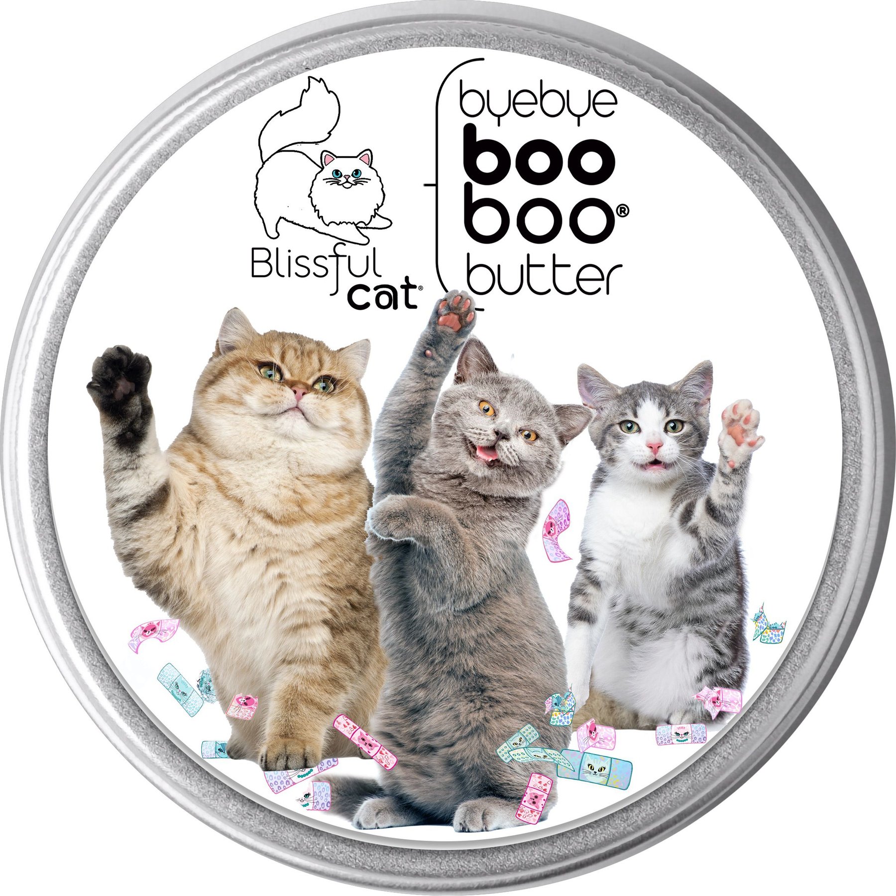 The Blissful Dog Boo Boo Cat Paw Cream, 2-fl oz tin