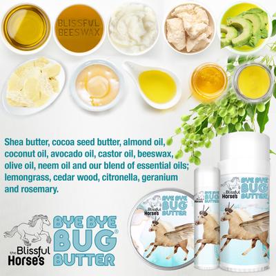 Show full view: The Blissful Dog Bug Off Butter Horse Bug Repellent Balm, 4-oz tin slide 6 of 7
