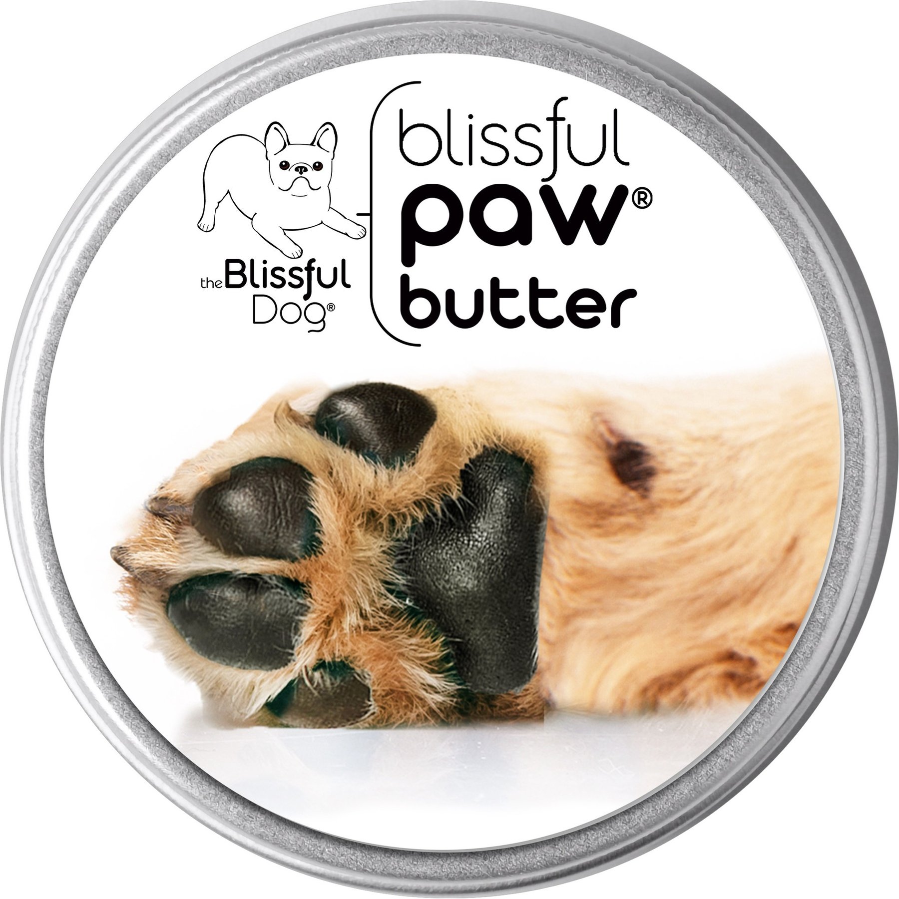 The Blissful Dog Butter Dog Paw Balm, 8-oz tin