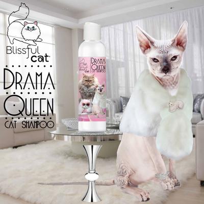 Show full view: The Blissful Dog Drama Queen Cat Shampoo, 4-fl oz bottle slide 7 of 9
