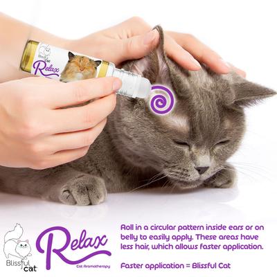 Show full view: The Blissful Dog Relax Aromatherapy Roll-On Cat Spray, 0.45-fl oz bottle slide 4 of 8