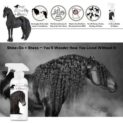 Show full view: The Blissful Dog Shine-On+Sheen Horse Coat Spray, 8-fl oz bottle slide 7 of 8