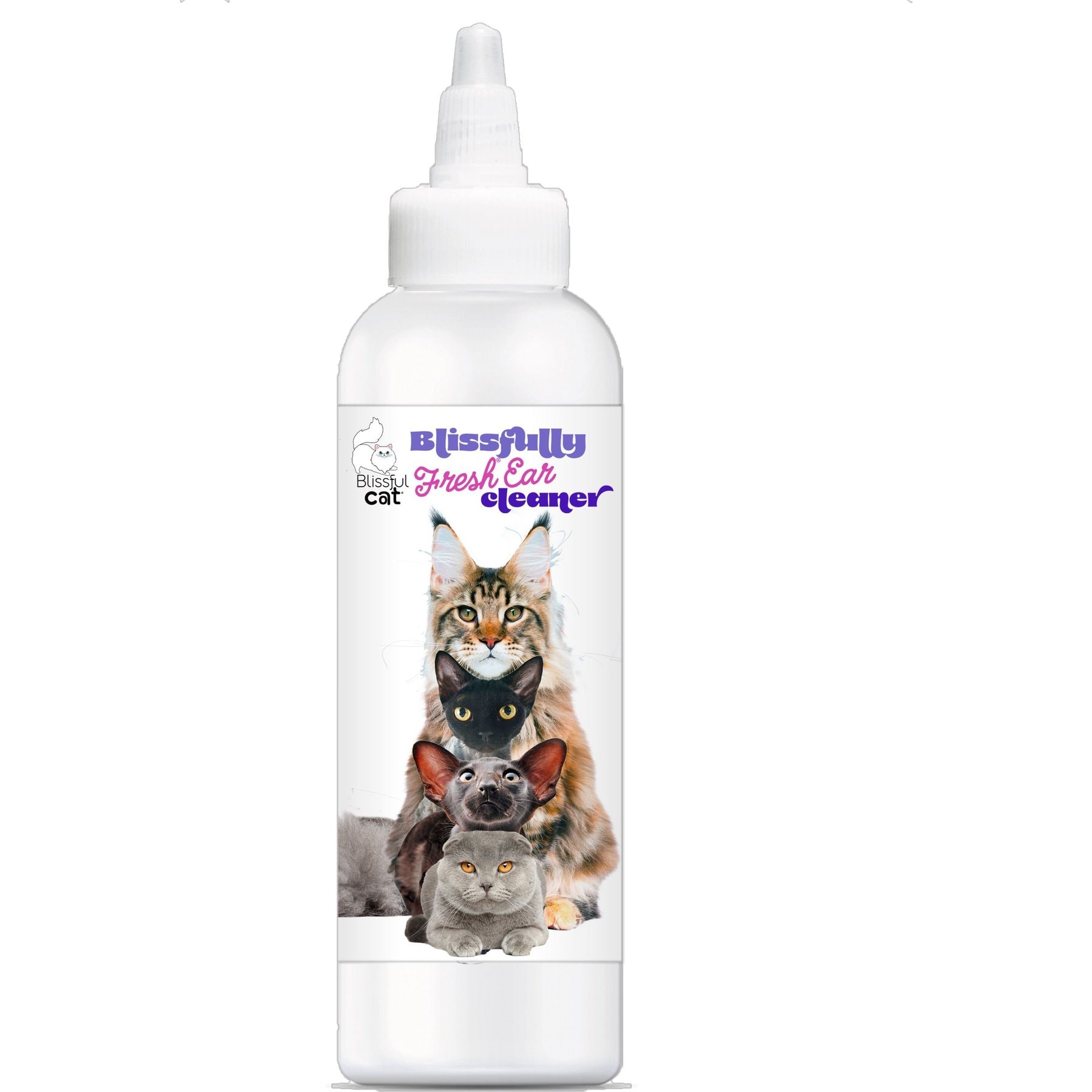 The Blissful Dog Simply Clean Cat Ear Cleaner, 4-fl oz bottle